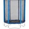 Plum Junior 4.5ft Blue Trampoline And Enclosure