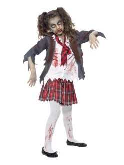 Halloween Girls Zombie Schoolgirl - Child Costume -Fun Puzzle For Children Shop 4TDJ3 SQ4 0000000099 N A MDd1