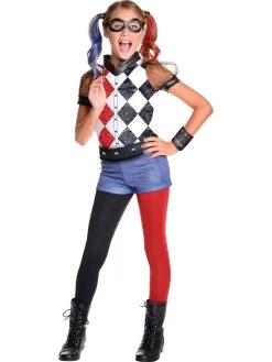 DC Super Hero Girls Deluxe Harley Quinn - Childs Costume