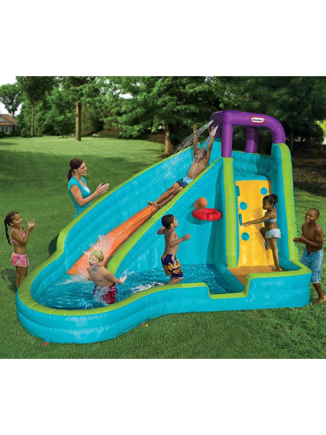 Little Tikes Slam ‘n Curve Inflatable Water Slide 3 Little Tikes Slam ‘n Curve Inflatable Water Slide