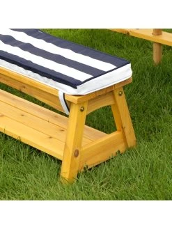 Kidkraft Outdoor Picnic Table & Bench Set With Cushions & Umbrella -Fun Puzzle For Children Shop LUKRQ SQ5 0000000088 NO COLOR SLd2