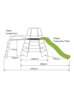 TP Explorer Metal Climbing Frame Set With Slide/Jungle Run -Fun Puzzle For Children Shop MF7QL SQ7 0000000088 NO COLOR SLd4