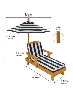Kidkraft Outdoor Chaise Lounger With Umbrella -Fun Puzzle For Children Shop MFEGR SQ7 0000000099 N A SLd4