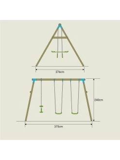 TP Woburn Wooden Swing Set -Fun Puzzle For Children Shop NEHNV SQ6 0000000088 NO COLOR SLd2
