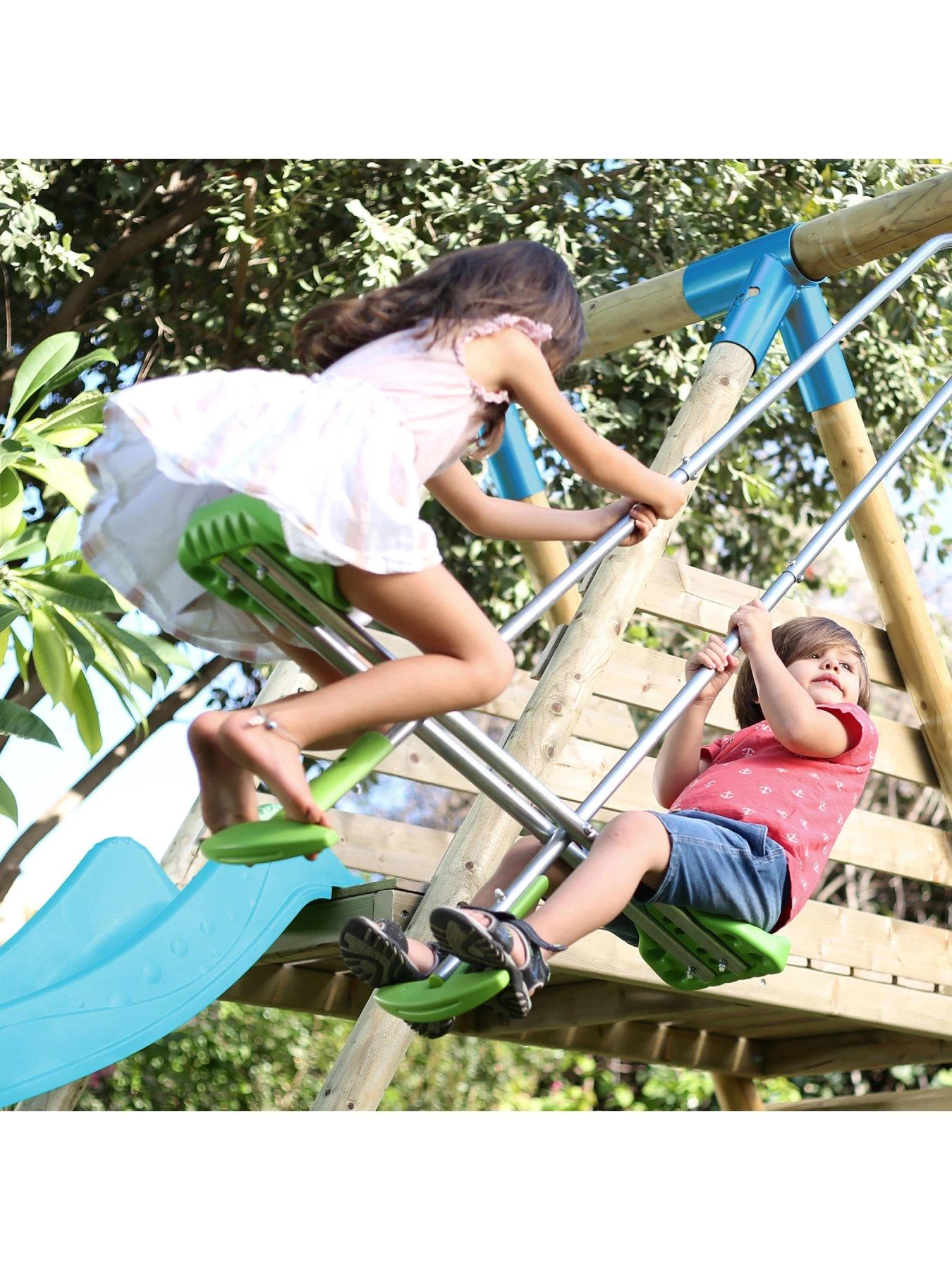 TP Alaska Wooden Swing Set & Slide 5 TP Alaska Wooden Swing Set & Slide - Image 3