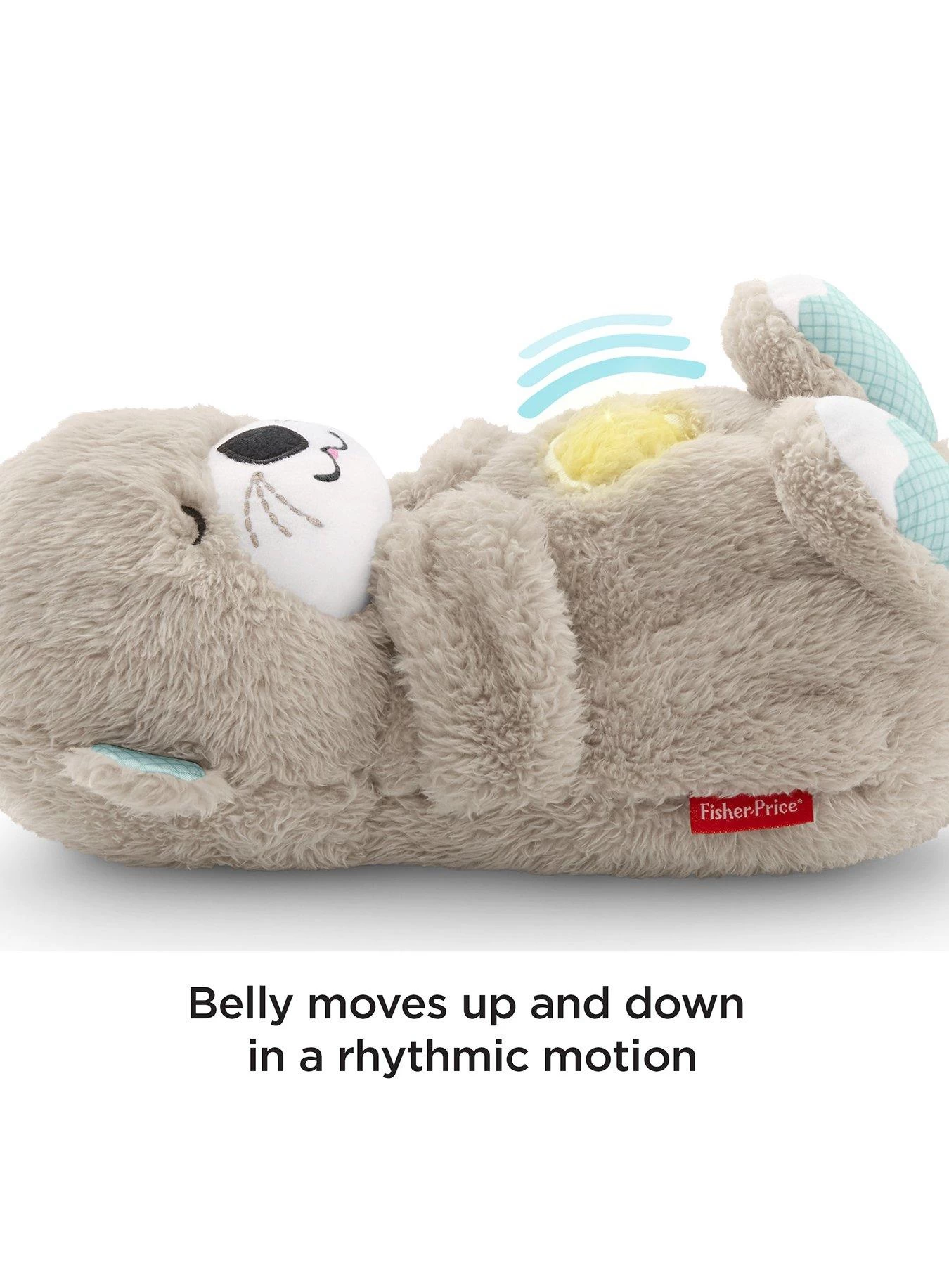 Fisher Price Fisher-Price Soothe 'n Snuggle Otter Plush Baby Toy With 11 Sensory Features 6 Fisher Price Fisher-Price Soothe 'n Snuggle Otter Plush Baby Toy With 11 Sensory Features - Image 4