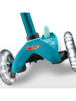 Micro Scooter Mini Deluxe Scooter LED - Aqua -Fun Puzzle For Children Shop Q47HW SQ6 0000000088 NO COLOR SLd3