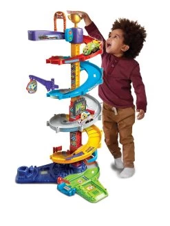 VTech Toot-Toot Drivers Twist & Race Tower -Fun Puzzle For Children Shop QHYDK SQ4 0000000099 N A SLd