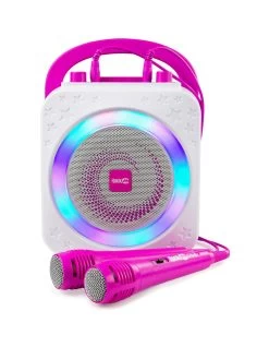 RockJam The RockJam Rechargeable Party Karaoke Machine With Bluetooth, 10Watt Speaker & Two Microphones