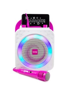 RockJam The RockJam Rechargeable Party Karaoke Machine With Bluetooth, 10Watt Speaker & Two Microphones -Fun Puzzle For Children Shop QMEA7 SQ6 0000000063 PINK SLd2
