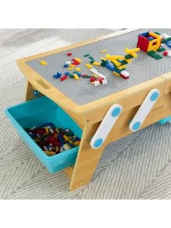 Kidkraft Building Bricks Play N Store Table -Fun Puzzle For Children Shop QMVMC SQ3 0000000088 NO COLOR SLd1