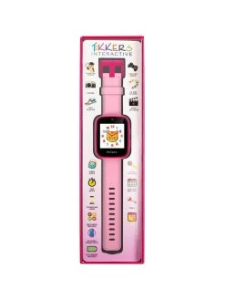 Tikkers Full Display Pink Silicone Strap Kids Smart Watch -Fun Puzzle For Children Shop QXPEG SQ5 0000000099 N A SLd1