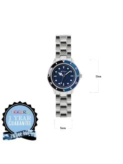 Tikkers Blue Dial Stainless Steel Bracelet Kids Watch -Fun Puzzle For Children Shop QXPEM SQ4 0000000099 N A SLd