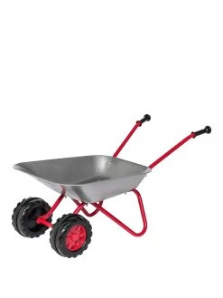 Child's Metal Wheelbarrow With Double Front Wheel
