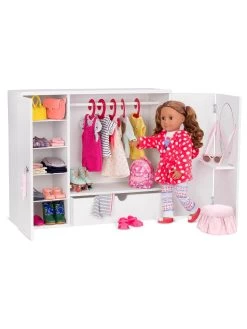 Our Generation Wooden Wardrobe