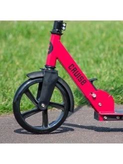 Zinc Big Wheeled Folding Cruise Scooter - Red -Fun Puzzle For Children Shop RRAEP SQ5 0000000099 N A SLd1