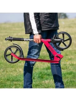 Zinc Big Wheeled Folding Cruise Scooter - Red -Fun Puzzle For Children Shop RRAEP SQ6 0000000099 N A SLd2