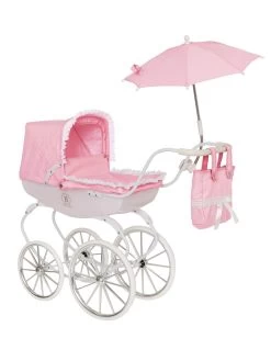 Bella Rosa Carriage Doll Pram Bundle - Pale Pink -Fun Puzzle For Children Shop RRU4V SQ4 0000000088 NO COLOR SLd