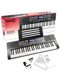 RockJam 54-key Portable Electronic Keyboard Piano With Simply Piano App Content -Fun Puzzle For Children Shop RUNEY SQ6 0000000088 NO COLOR SLd4