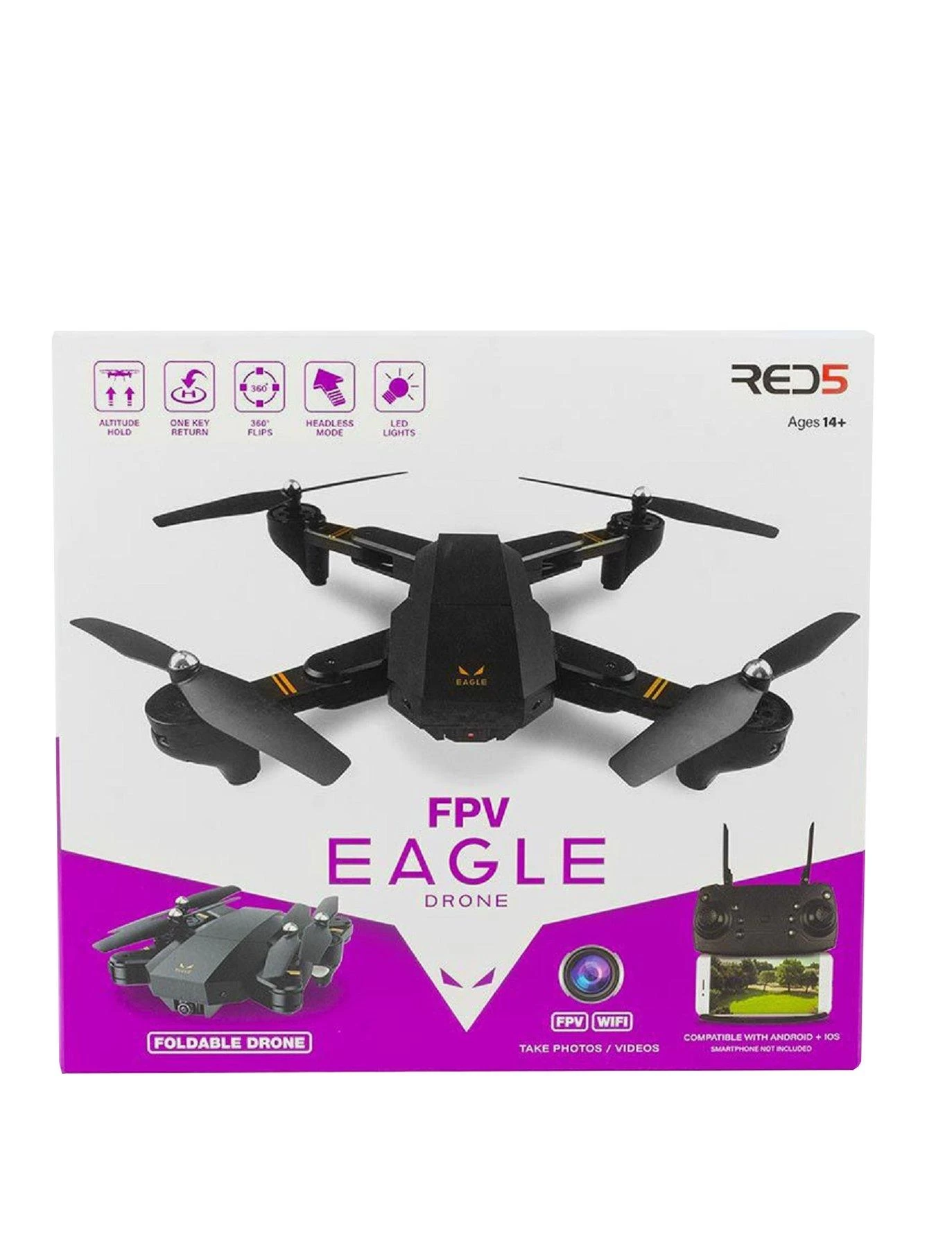RED5 Eagle Folding FPV Quadcopter Drone with HD Camera 3 RED5 Eagle Folding FPV Quadcopter Drone with HD Camera