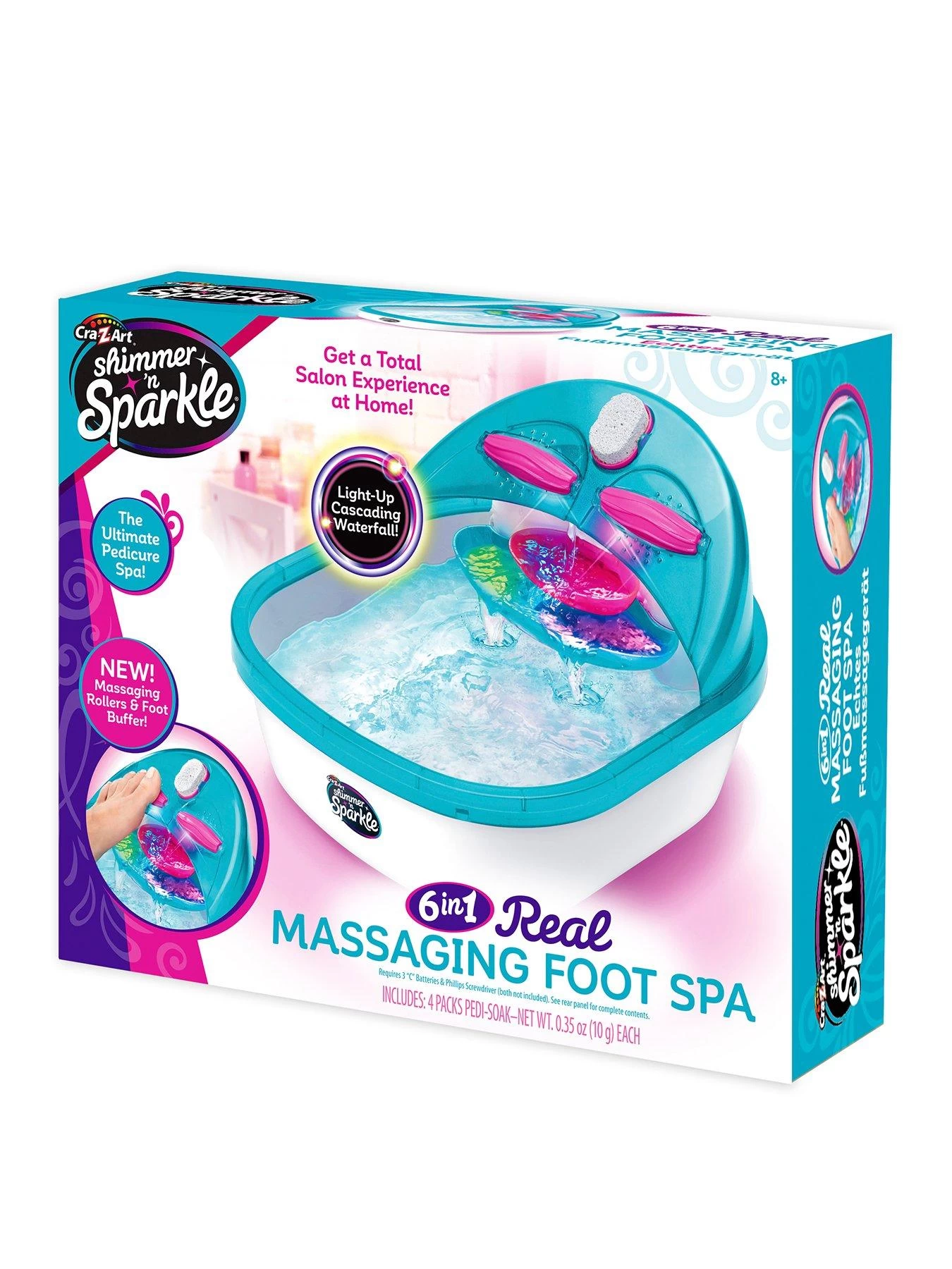 Shimmer & Sparkle 6 In 1 Real Massaging Foot Spa 4 Shimmer & Sparkle 6 In 1 Real Massaging Foot Spa - Image 2