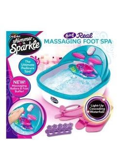 Shimmer & Sparkle 6 In 1 Real Massaging Foot Spa 10 Shimmer & Sparkle 6 In 1 Real Massaging Foot Spa -Fun Puzzle For Children Shop T34TF SQ3 0000000088 NO COLOR SLa