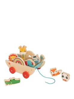 Fisher-Price Fisher Price Wooden Animal Pull Along Cart