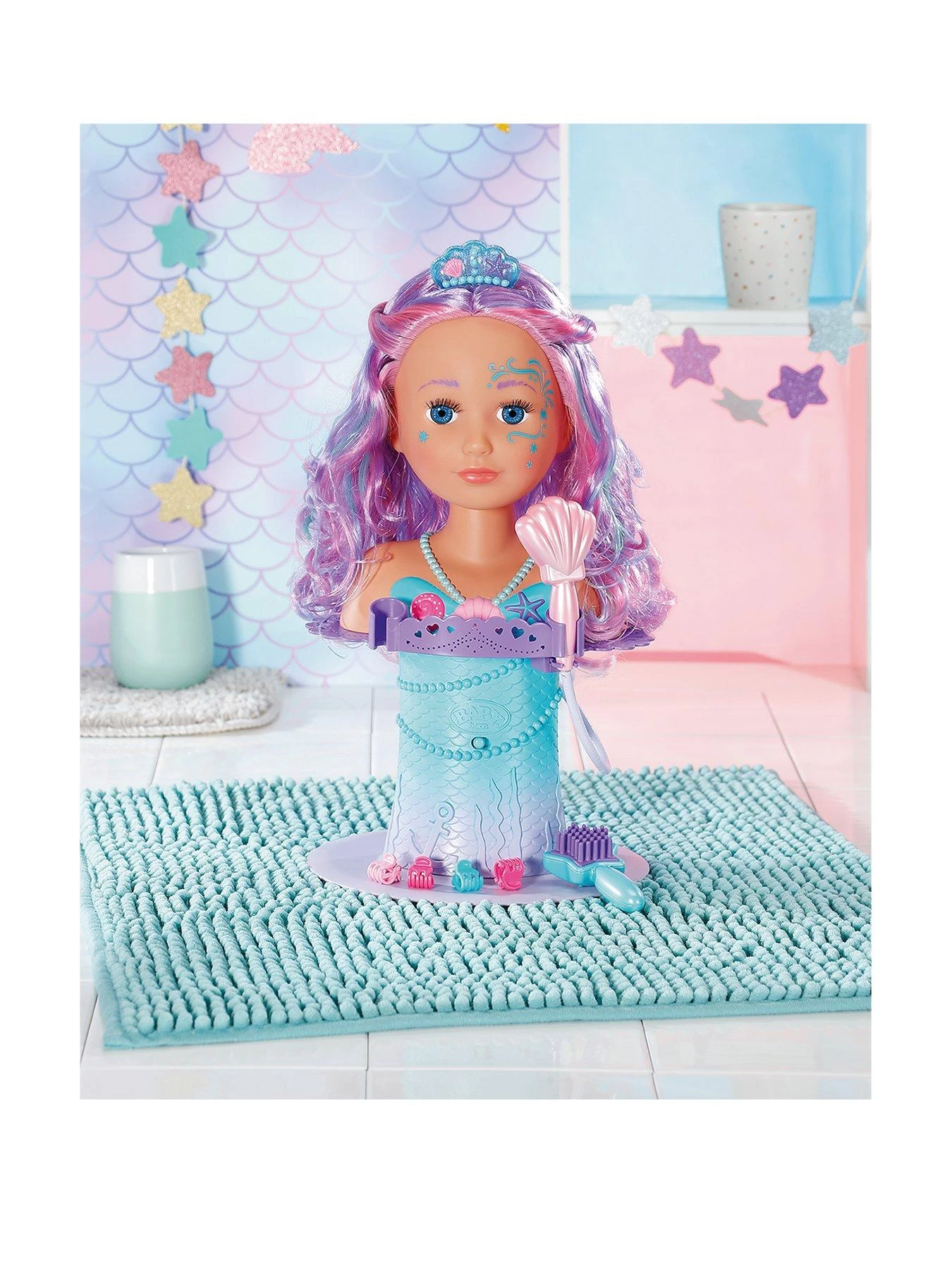 Baby Born Sister Styling Mermaid Head 4 Baby Born Sister Styling Mermaid Head - Image 2
