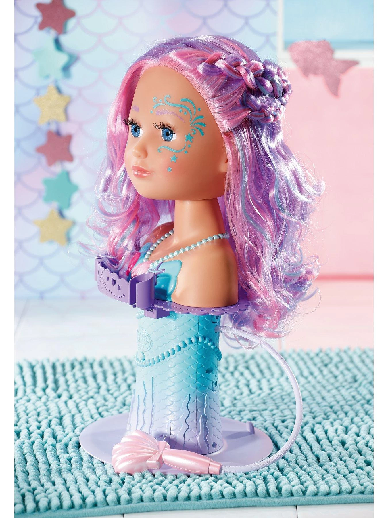 Baby Born Sister Styling Mermaid Head 5 Baby Born Sister Styling Mermaid Head - Image 3