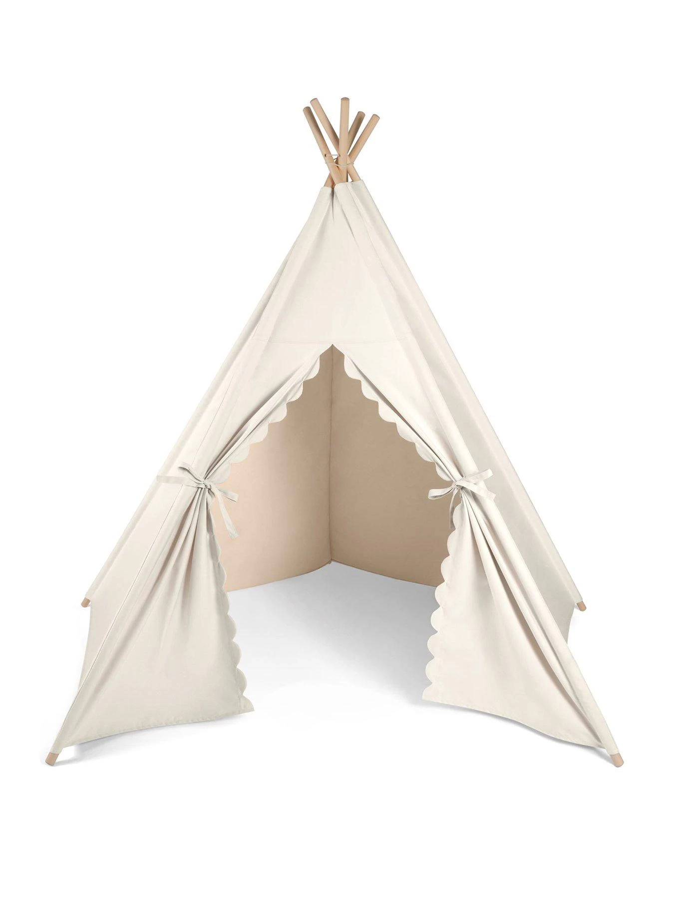 The Little Green Sheep Teepee Play Tent - Linen 3 The Little Green Sheep Teepee Play Tent - Linen