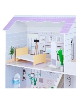 Teamson Kids Olivia's Little World - Lavender Handcrafted Grand Dollhouse And Accessories -Fun Puzzle For Children Shop TU3XP SQ4 0000000099 N A SLd