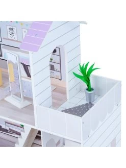 Teamson Kids Olivia's Little World - Lavender Handcrafted Grand Dollhouse And Accessories -Fun Puzzle For Children Shop TU3XP SQ5 0000000099 N A SLd1