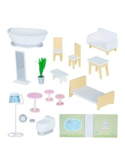 Teamson Kids Olivia's Little World - Lavender Handcrafted Grand Dollhouse And Accessories -Fun Puzzle For Children Shop TU3XP SQ6 0000000099 N A SLd2