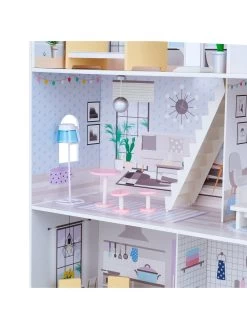 Teamson Kids Olivia's Little World - Lavender Handcrafted Grand Dollhouse And Accessories -Fun Puzzle For Children Shop TU3XP SQ7 0000000099 N A SLd3