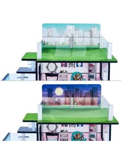 Teamson Kids Olivia's Little World - Dreamland Barcelona 3.5" Doll House - White / Pink -Fun Puzzle For Children Shop TU3XU SQ4 0000000099 N A SLd