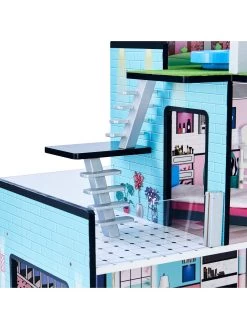 Teamson Kids Olivia's Little World - Dreamland Barcelona 3.5" Doll House - White / Pink -Fun Puzzle For Children Shop TU3XU SQ6 0000000099 N A SLd2