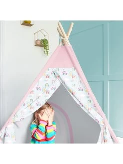 Rucomfy Kids Teepee Play Tent - Rainbow Sky -Fun Puzzle For Children Shop TUTP7 SQ4 0000000029 MULTI SLd2