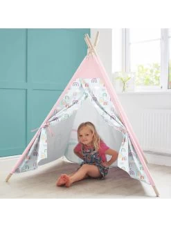 Rucomfy Kids Teepee Play Tent - Rainbow Sky -Fun Puzzle For Children Shop TUTP7 SQ5 0000000029 MULTI SLd3