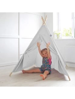 Rucomfy Kids Teepee Play Tent - Grey -Fun Puzzle For Children Shop TUTPC SQ4 0000000005 GREY SLd2
