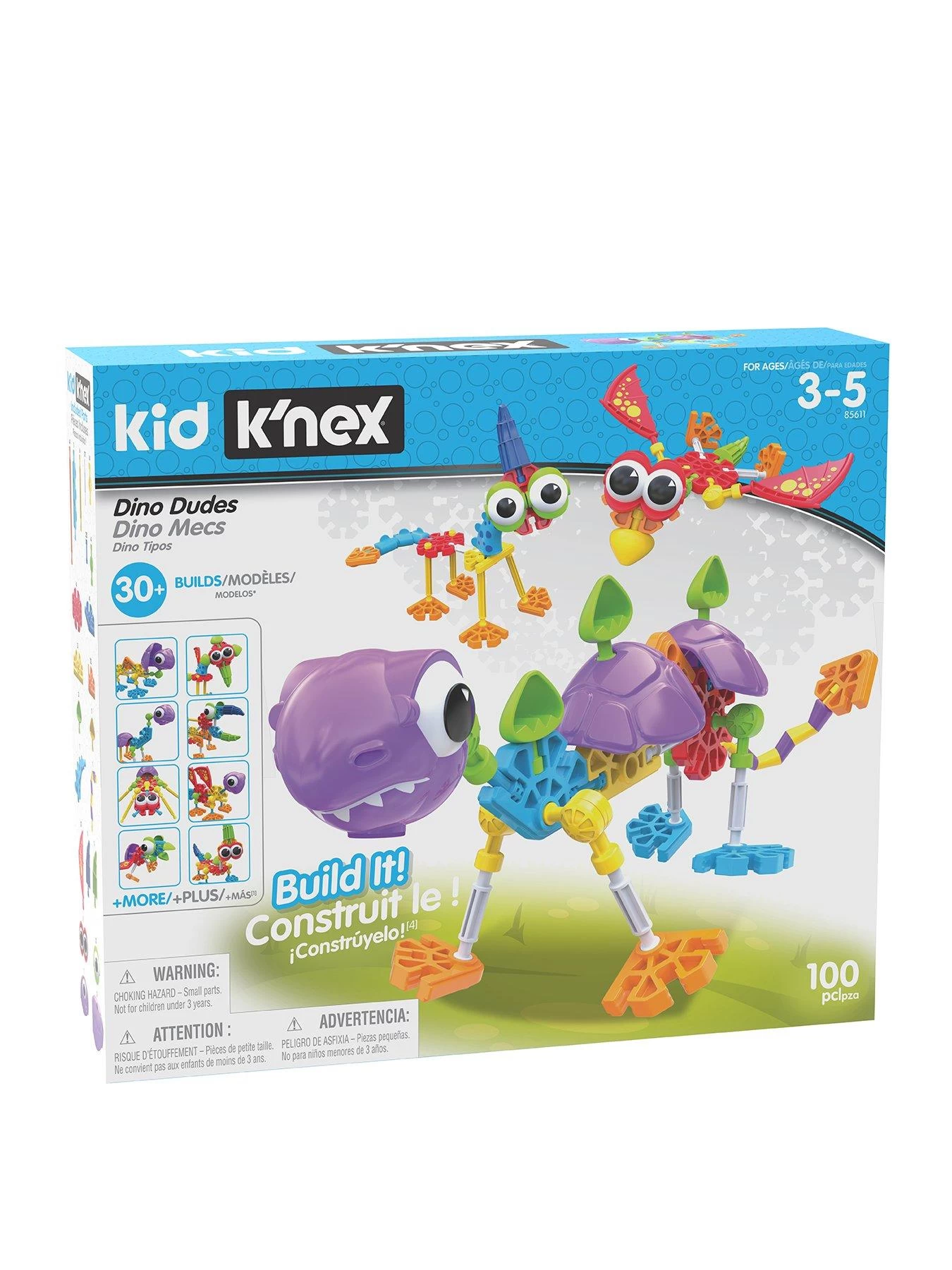 Knex Kid K'NEX Dino Dudes Building Set 3 Knex Kid K'NEX Dino Dudes Building Set