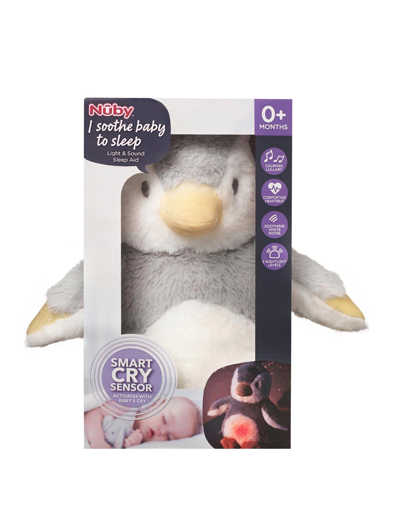 Nuby Penguin Cry Sensor Sleep 3 Nuby Penguin Cry Sensor Sleep