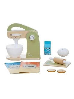 Teamson Kids Little Chef Frankfurt Wooden Mixer Play Kitchen Accessories - Green -Fun Puzzle For Children Shop UGDAW SQ3 0000000099 N A SLd1