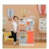 Teamson Kids Little Chef Florence Classic Play Kitchen - Coral Red / Twilight -Fun Puzzle For Children Shop UGDC9 SQ1 0000000099 N A SLf