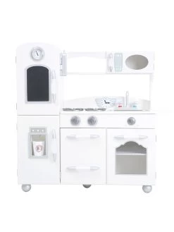 Teamson Kids Little Chef Westchester Retro Play Kitchen - White -Fun Puzzle For Children Shop UGDCD SQ5 0000000099 N A SLd3