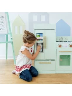 Teamson Kids Little Chef Chelsea Modern Play Kitchen - Mint / Gold -Fun Puzzle For Children Shop UGDCE SQ6 0000000099 N A SLd4