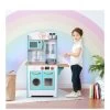 Teamson Kids Little Chef Santos Retro Play Kitchen - Petrol/wood -Fun Puzzle For Children Shop UGDCG SQ1 0000000099 N A SLf