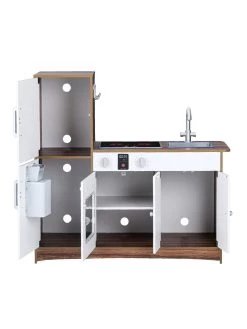 Teamson Kids Little Chef Palm Spring Modern Play Kitchen - White / Wood -Fun Puzzle For Children Shop UGDCP SQ4 0000000099 N A SLd2