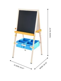 Teamson Kids Little Artist Van Gogh Kids Easels - Wood / Blue -Fun Puzzle For Children Shop UGDEC SQ3 0000000099 N A SLa