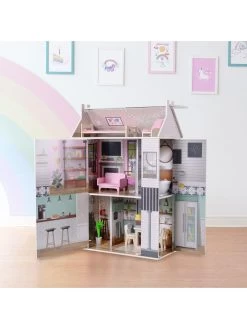 Teamson Kids Olivia's Little World - Dreamland 3 Side Open Farmhouse Doll House -Fun Puzzle For Children Shop UGDT4 SQ6 0000000099 N A SLd4