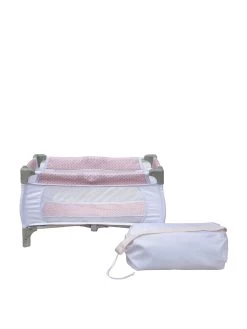 Teamson Kids Olivia's Little World - 3pcs Doll Nursery Set - Highchair, Pushchair, Cot - Pink And Grey -Fun Puzzle For Children Shop UGDU3 SQ3 0000000099 N A SLa